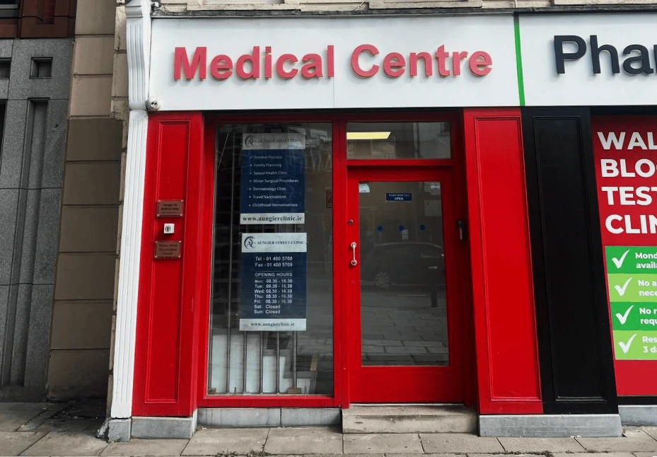 Entrance of Aungier Street Medical Clinic, Dublin 2